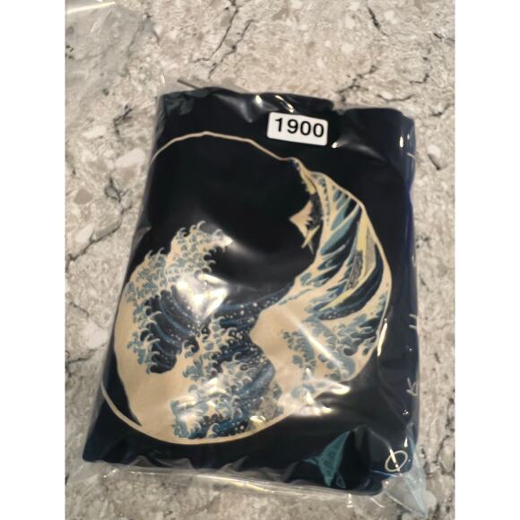 NWT Vintage Hokusai Wave Art Navy T-shirt MFA Museum Of Fine Arts Boston Lrg JL - Picture 8 of 8